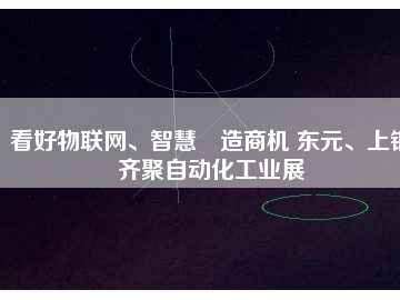 看好物聯(lián)網(wǎng)、智慧制造商機(jī) 東元、上銀齊聚自動(dòng)化工業(yè)展