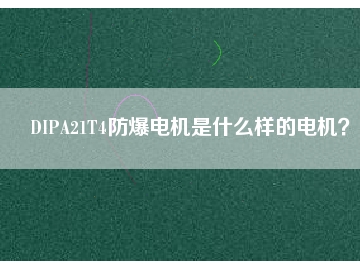 DIPA21T4防爆電機(jī)是什么樣的電機(jī)？