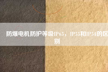 防爆電機(jī)防護(hù)等級IP65，IP55和IP54的區(qū)別